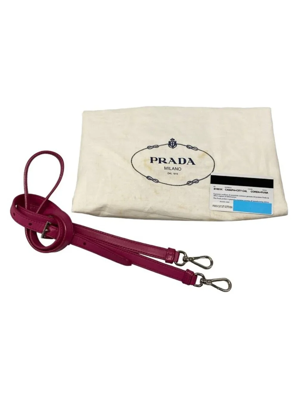 Prada Handbag Canapa City Beige Pink Leather
